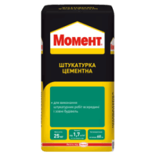 Момент Штукатурка цементная, 25кг