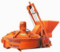 Бетоносмесительный блок (растворосмеситель) СБ-342-8М с самозагрузкой производительностью 50 м3/ч