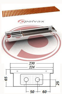 Внутрипольные конвекторы POLVAX KE