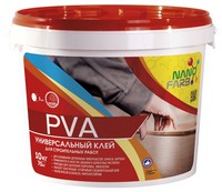 Клей строительный универсальный PVA Нано Фарб 10.0 кг