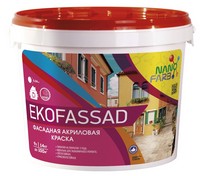 Акриловая фасадная краска Ekofassad Нано Фарб 14 кг