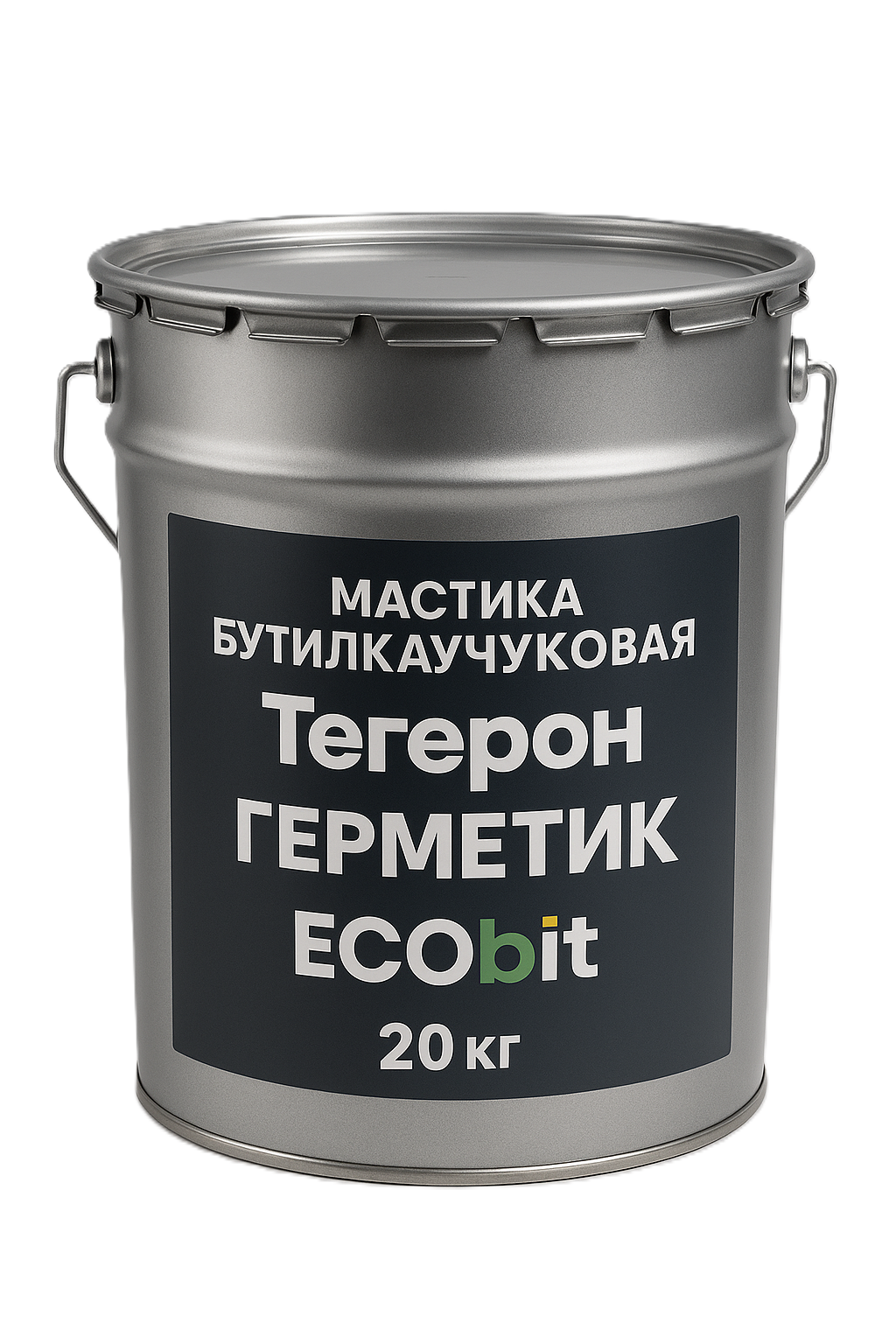 Тегерон Герметик EКОБIТ мастика бутилкаучукова вiдро 20 кг
