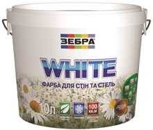 Краска интерьерная для стен и потолков "WHITE"