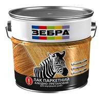 Лак паркетный алкидно-уретановый "ЗЕБРА"
