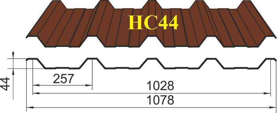 Профнастил НС44