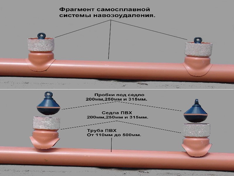 Система навозоудаления в свинокомплексах