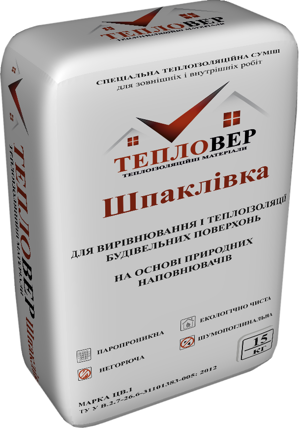 Теплоизоляционная шпаклевка Тепловер Шпаклевка