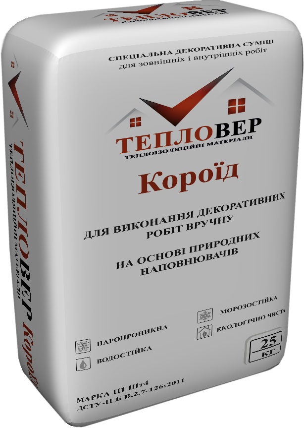 Минеральная декоративная штукатурка Тепловер Корое