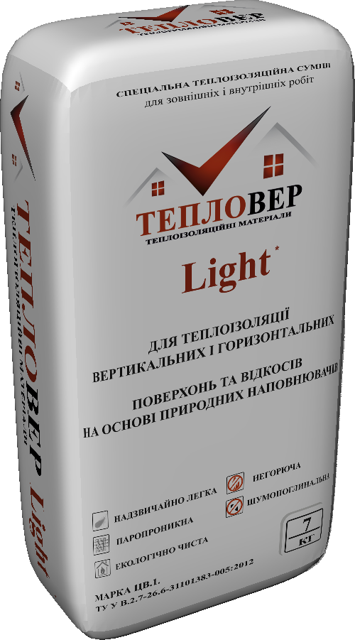 Штукатурка для газоблоку і керамоблоку Тепловер Li